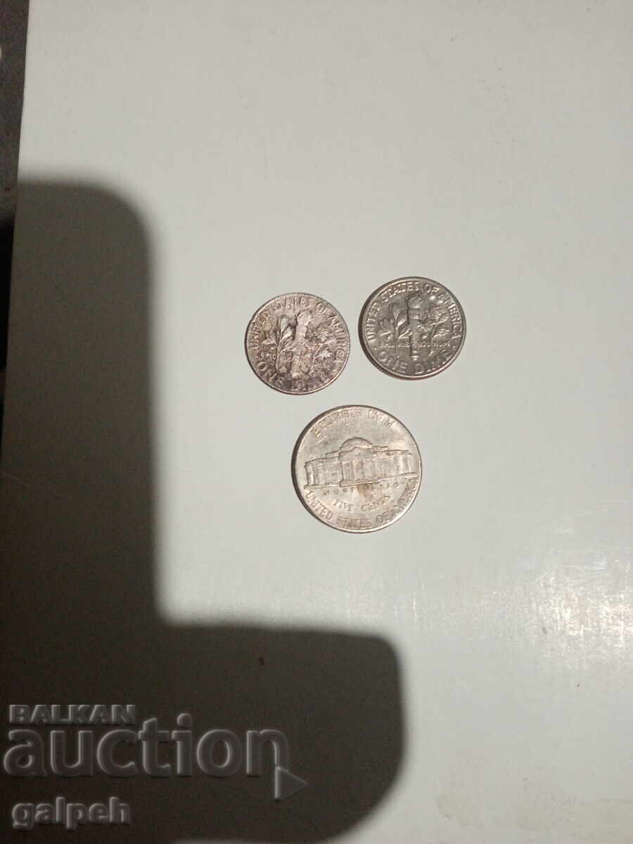 Delivery of COINS USA - 1980,1999 - 3 pcs. - 0.35 BGN. Delivery of COINS USA - 1980,1999 - 3 pcs. - 0.35 BGN.
