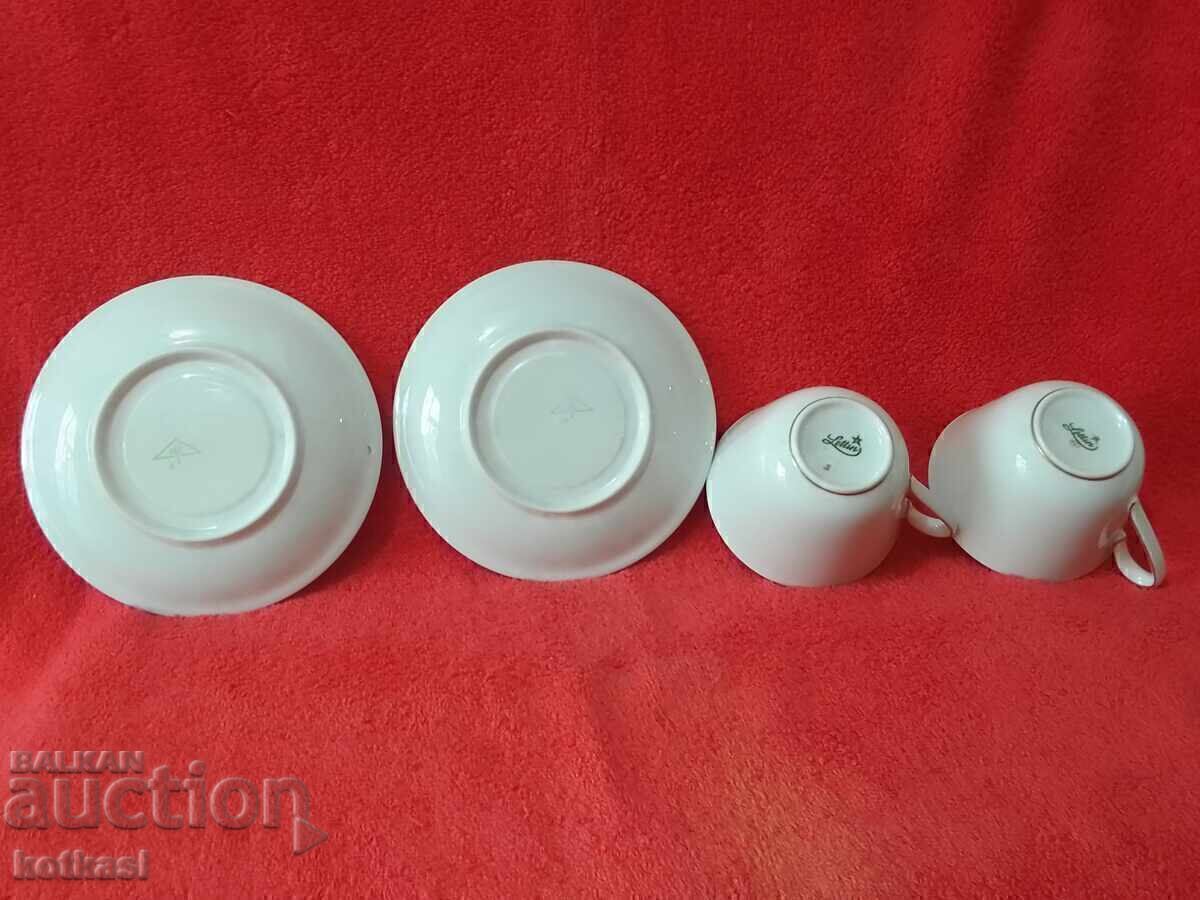 Два стари двойни порцеланови сета Германия Lettin - 6 Два стари двойни порцеланови сета Германия Lettin - 6