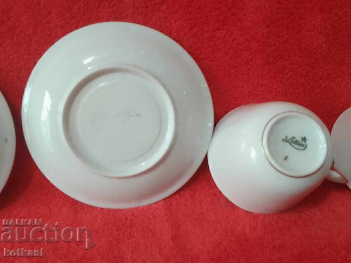Два стари двойни порцеланови сета Германия Lettin - 7 Два стари двойни порцеланови сета Германия Lettin - 7