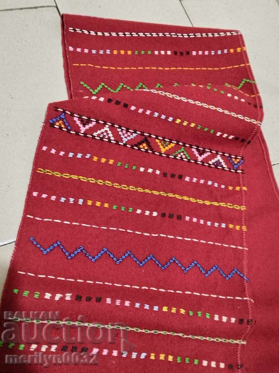 Μάλλινη χειροποίητη αναγεννησιακή ζώνη φοράει 1,90 μέτρα - 5