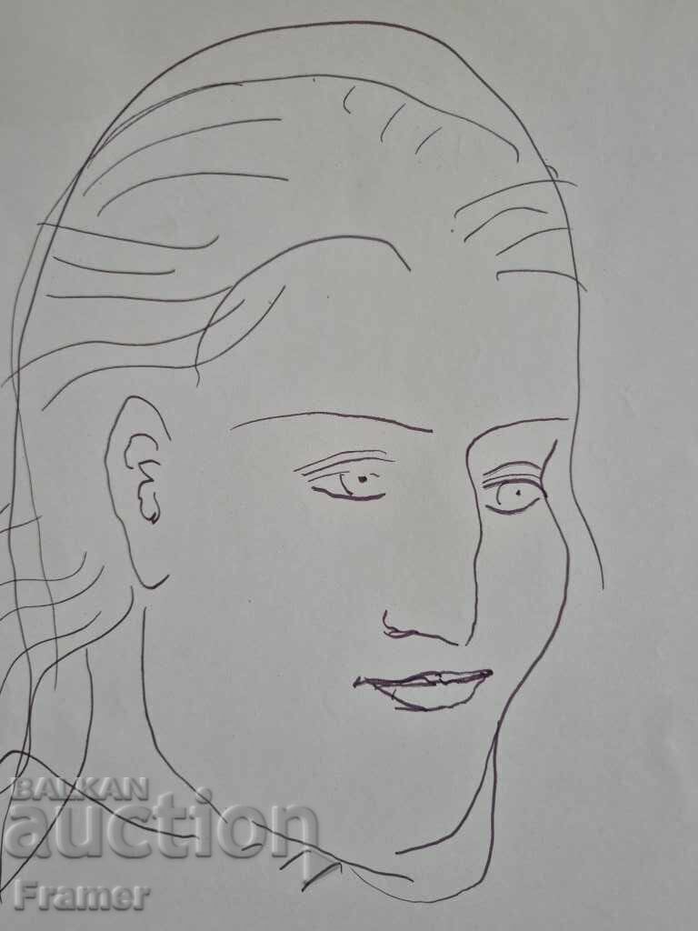 Licitație Dimitar Kazakov NERO 1933-1992 Portret de tânără femeie anii 1980