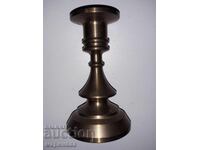 MASSIVE CANDLEHOLDER. BRONZE. 400 GR