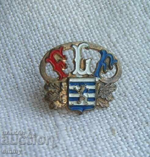 Enameled badge - Luxembourg Football Federation, FLF