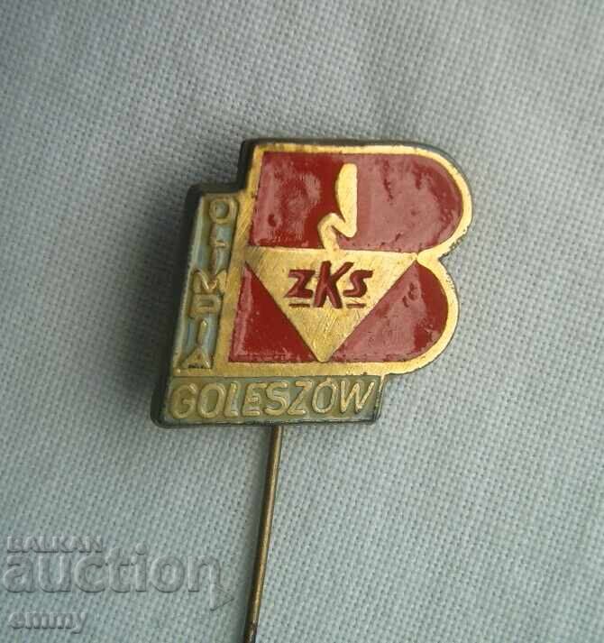Insignă fotbal - LKS Goleszów / Olimpia Goleszów, Polonia