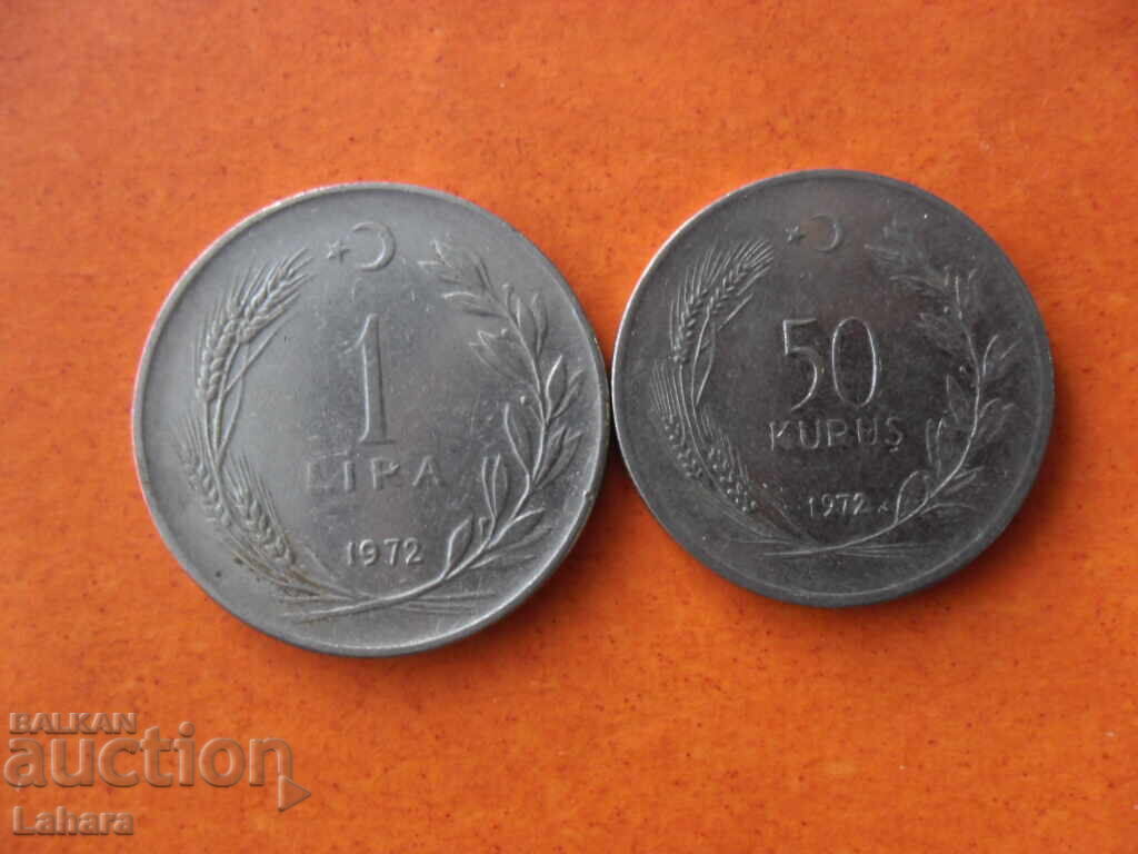 1 lira and 50 kurusha 1972 Turkey