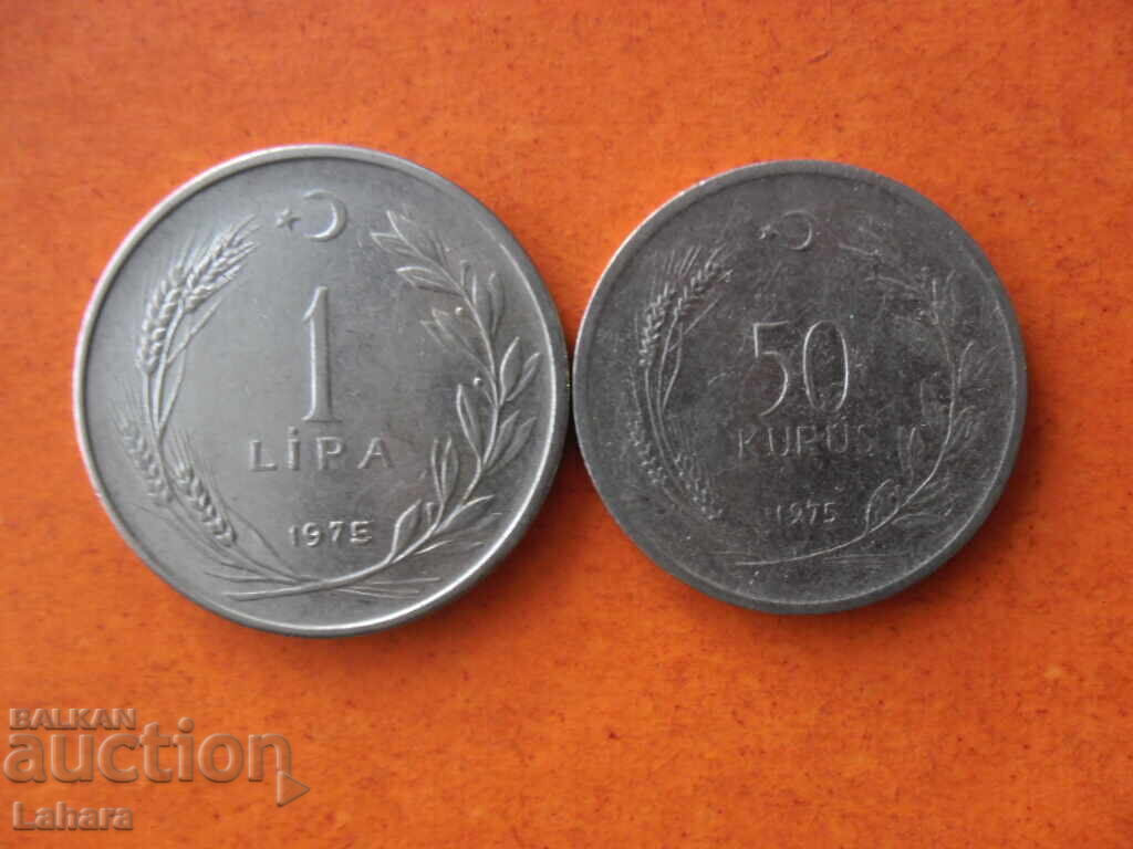 1 lira and 50 kurusha 1975 Turkey