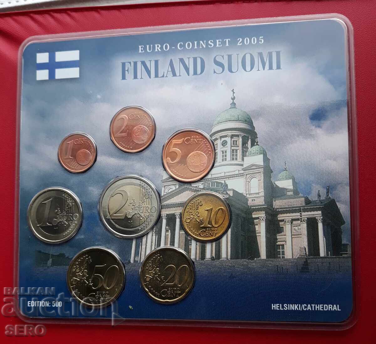 Finlanda-SET 2005 de monede de 8 euro-circulare 500 buc