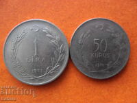 1 lira and 50 kurusha 1971 Turkey