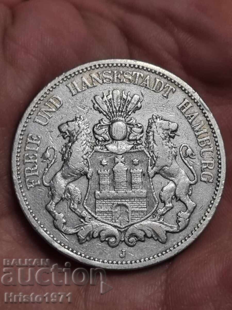 5 Marks 1875 Αμβούργο 5 Marks 1875 Αμβούργο