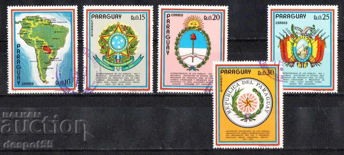 1972. Paraguay. Visits of presidents to Paraguay.