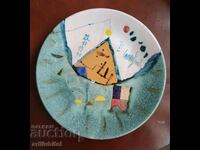 Plate by the famous artist Stoyan Tsanev from 1994.