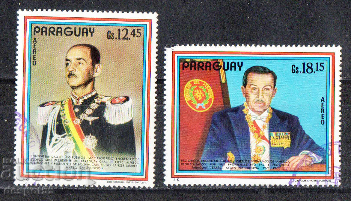 1972. Paraguay. Visits of presidents to Paraguay.