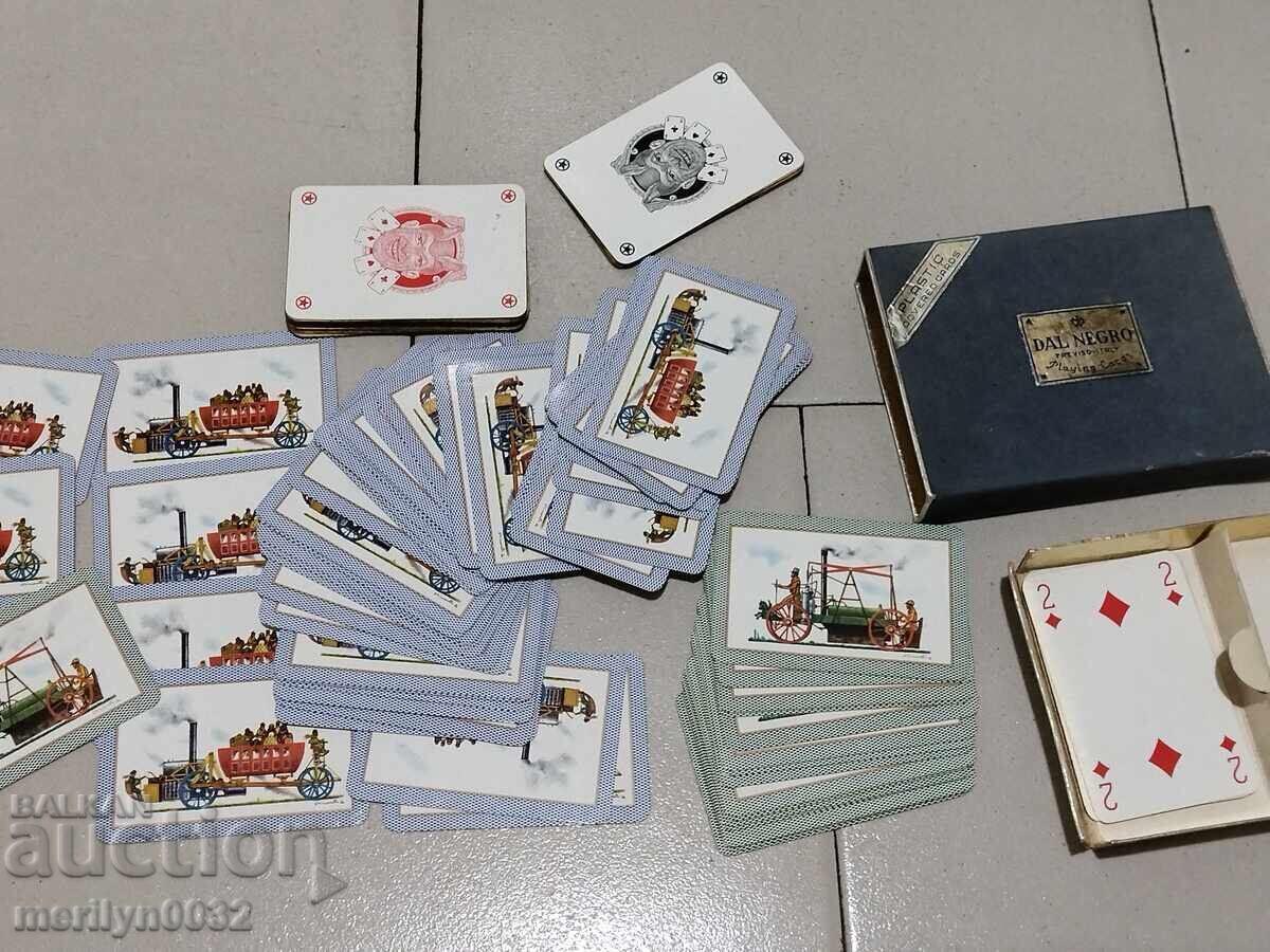 Licitație 2 pachete de 54 de cărți DAL NEGRO Itali Anii 70 Remy Bridge Bellot