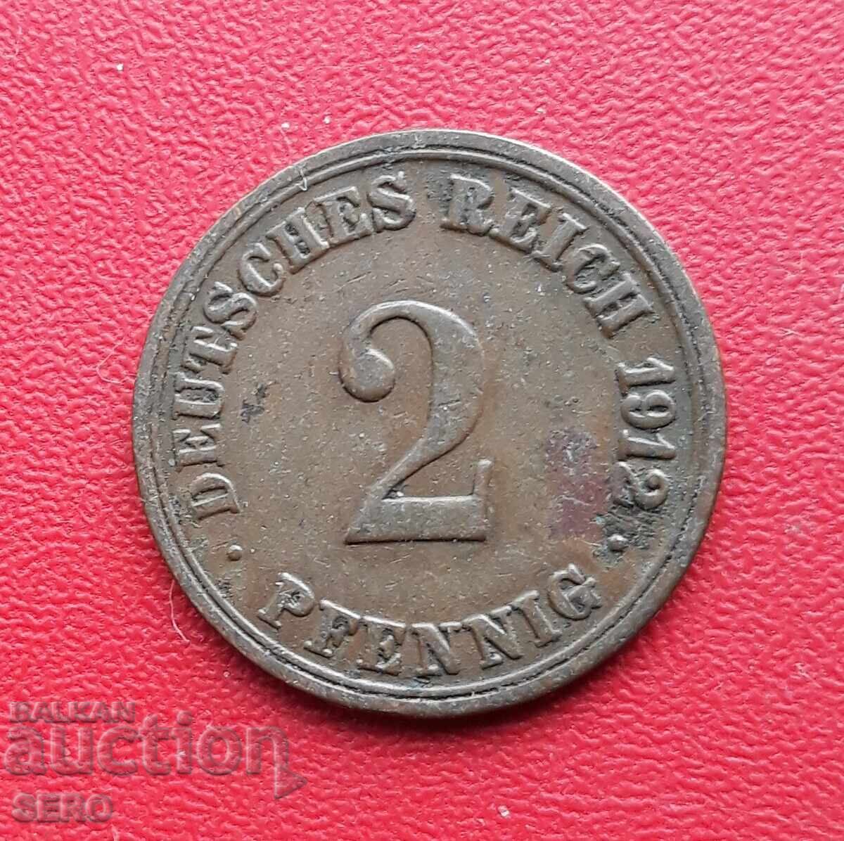 Germania-2 pfennig 1912 A-Berlin