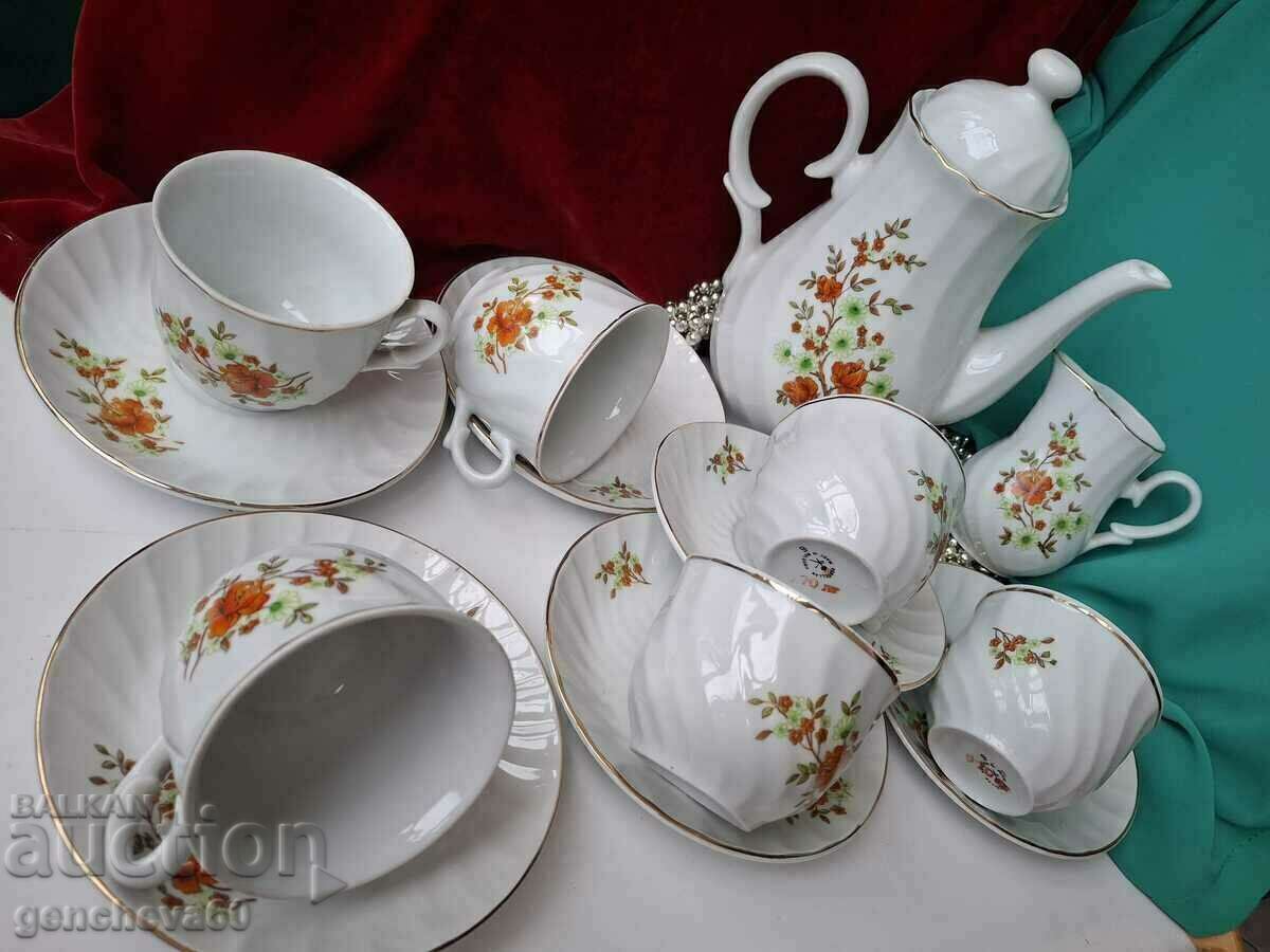 Πρώτης τάξεως υπηρεσία βουλγαρικού καφέ πορσελάνης - 6 Πρώτης τάξεως υπηρεσία βουλγαρικού καφέ πορσελάνης - 6