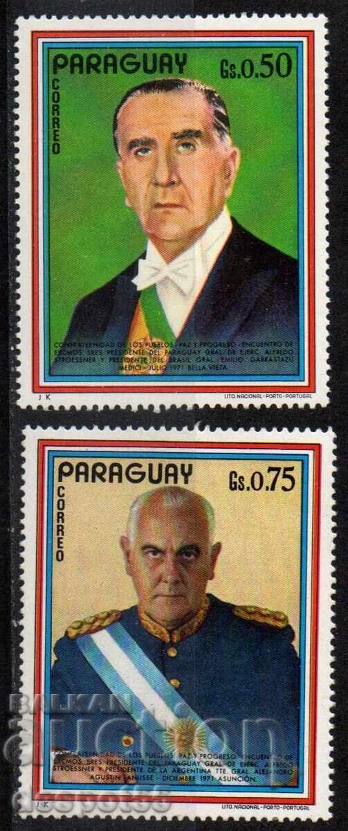 1972. Paraguay. Vizita președintelui Paraguayului în Japonia.