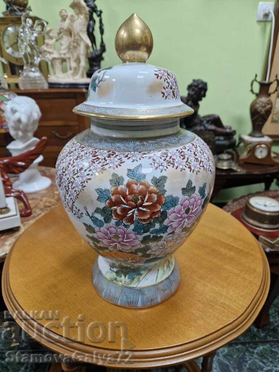 Δημοπρασία Πορσελάνινο βάζο αντίκα Satsuma Δημοπρασία Πορσελάνινο βάζο αντίκα Satsuma