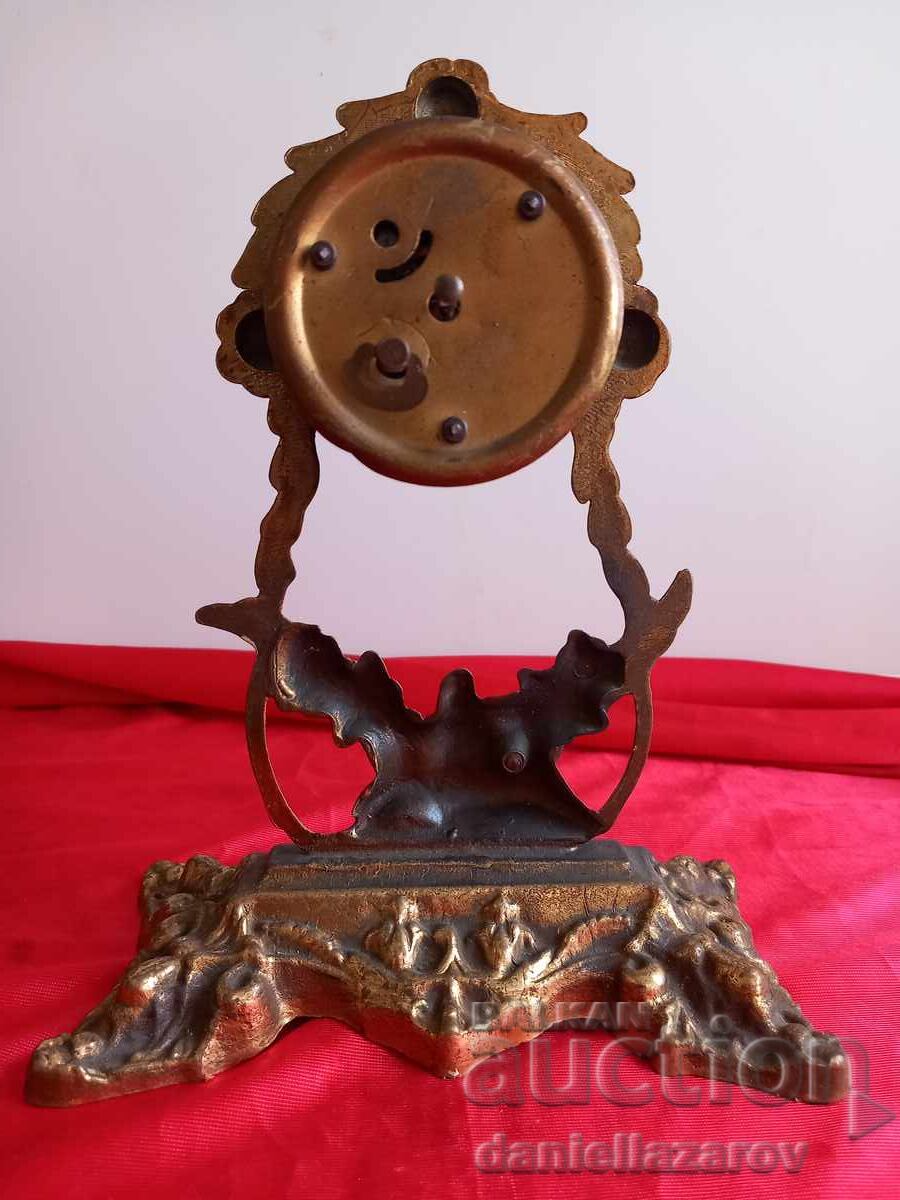 Ceas vechi de masă din bronz baroc - 5 Ceas vechi de masă din bronz baroc - 5