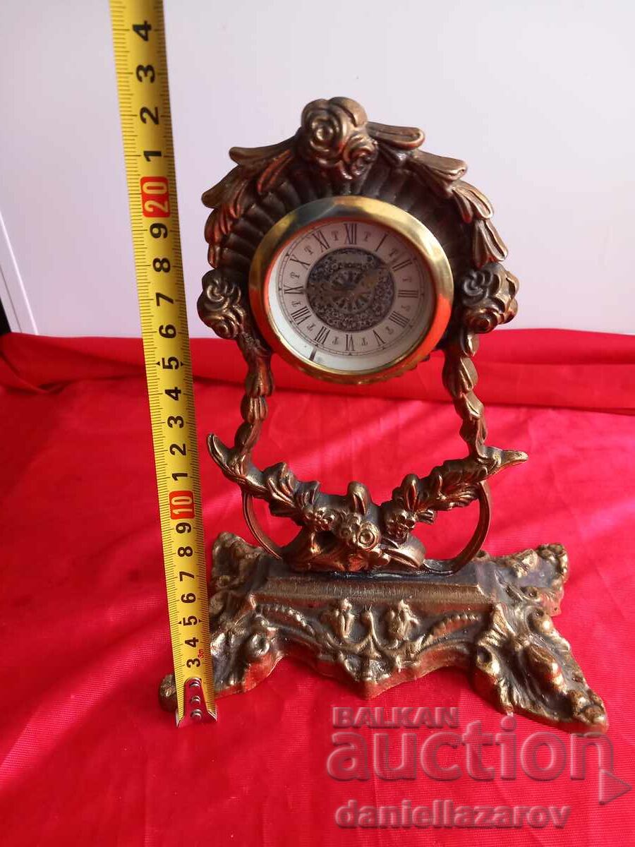 Ceas vechi de masă din bronz baroc - 7 Ceas vechi de masă din bronz baroc - 7
