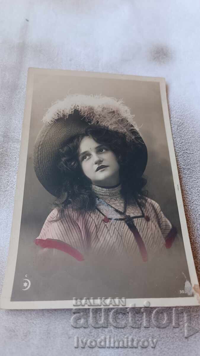 Carte poștală Young Girl 1910