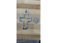 Large silver cross, wheat ear