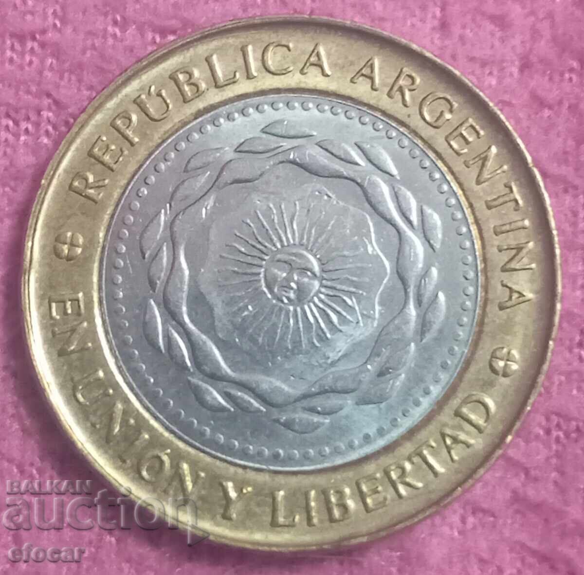2 pesos Argentina 2011 cu preț € 0.99 | 1.94 BGN 2 pesos Argentina 2011 cu preț € 0.99 | 1.94 BGN