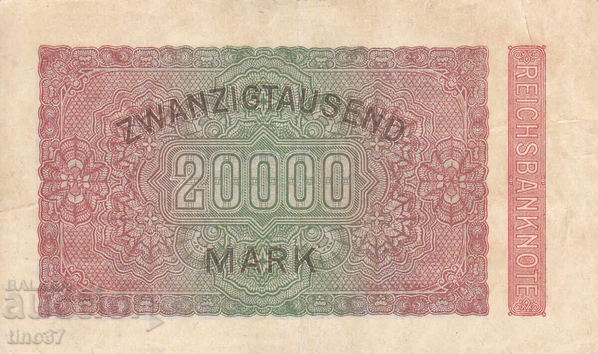 Auction tino37- GERMANY - 20000 MARKS -1923 - XF Auction tino37- GERMANY - 20000 MARKS -1923 - XF