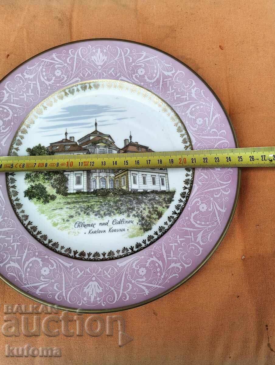 Porcelain wall plate with gilding with price 24.99 BGN | € 12.78 Porcelain wall plate with gilding with price 24.99 BGN | € 12.78