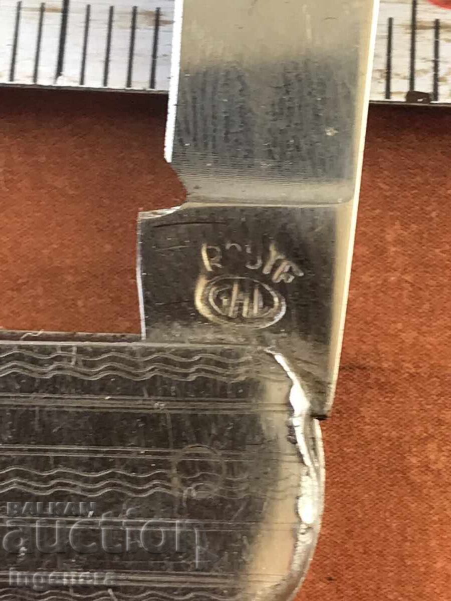 Auction  FOLDING KNIFE, OLD SHAFT, MARKED BLADE