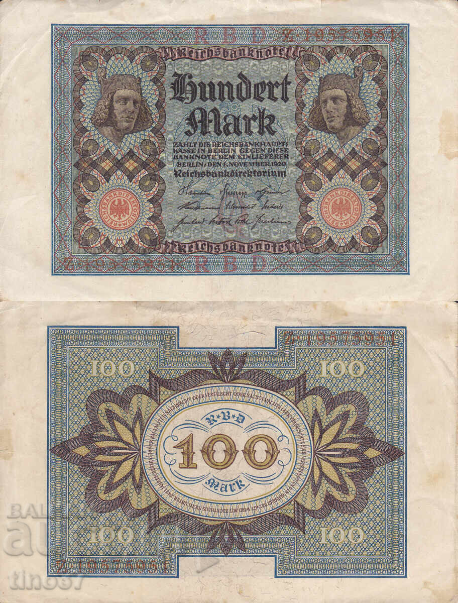 tino37- GERMANY - 100 STAMPS - 1920- VF