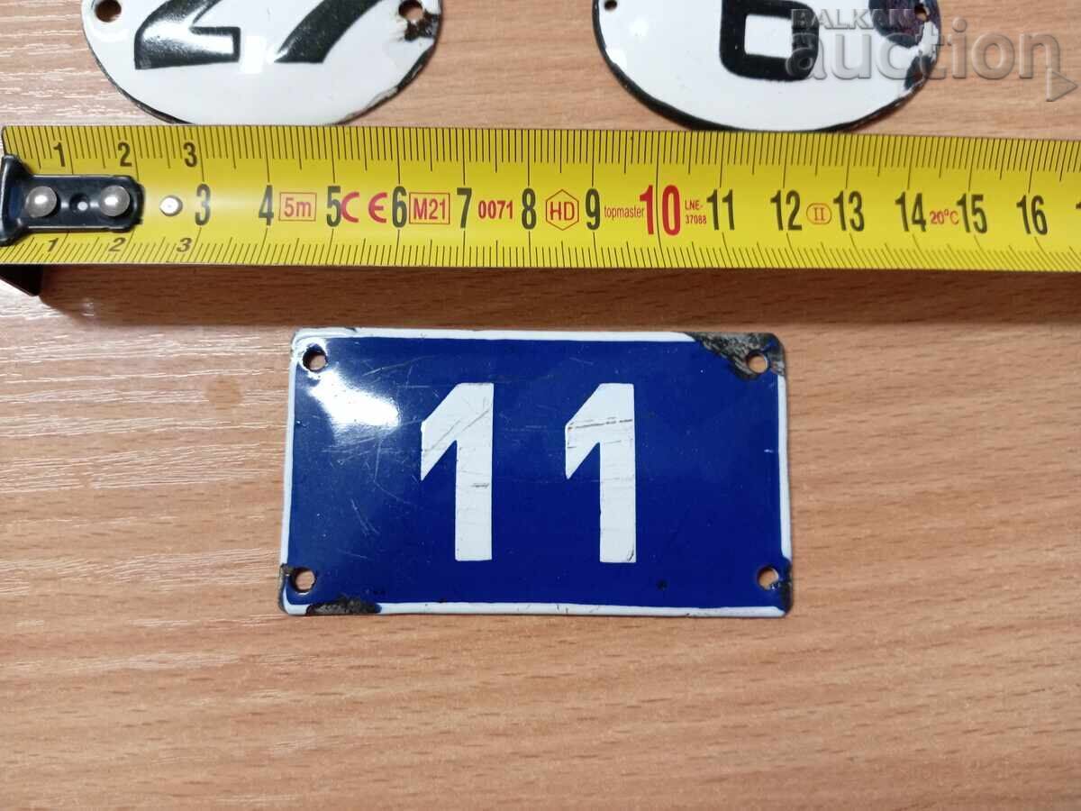 lot of mini enamel plates 3 pieces - 5 lot of mini enamel plates 3 pieces - 5