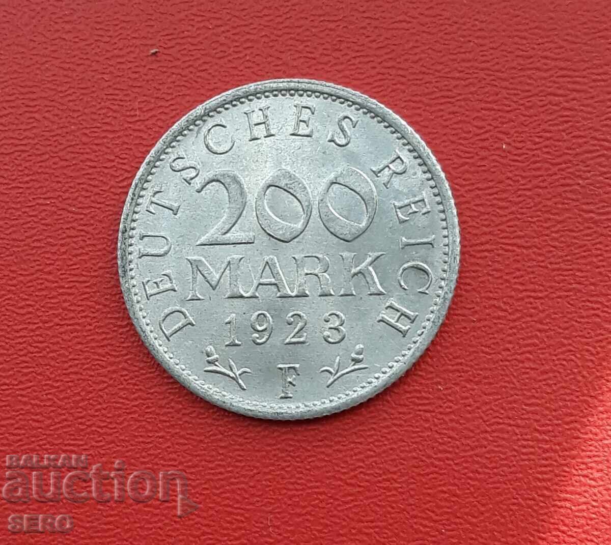 Germania-200 Marks 1923 F-Stuttgart