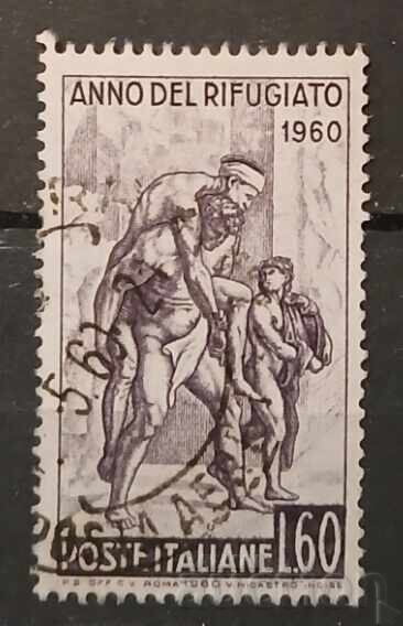 Italy 1960 World Refugee Year Label