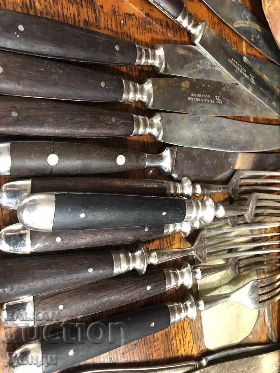 OLD ANTIQUE SPOONS FORKS KNIVES with price 15.00 BGN | € 7.67 OLD ANTIQUE SPOONS FORKS KNIVES with price 15.00 BGN | € 7.67