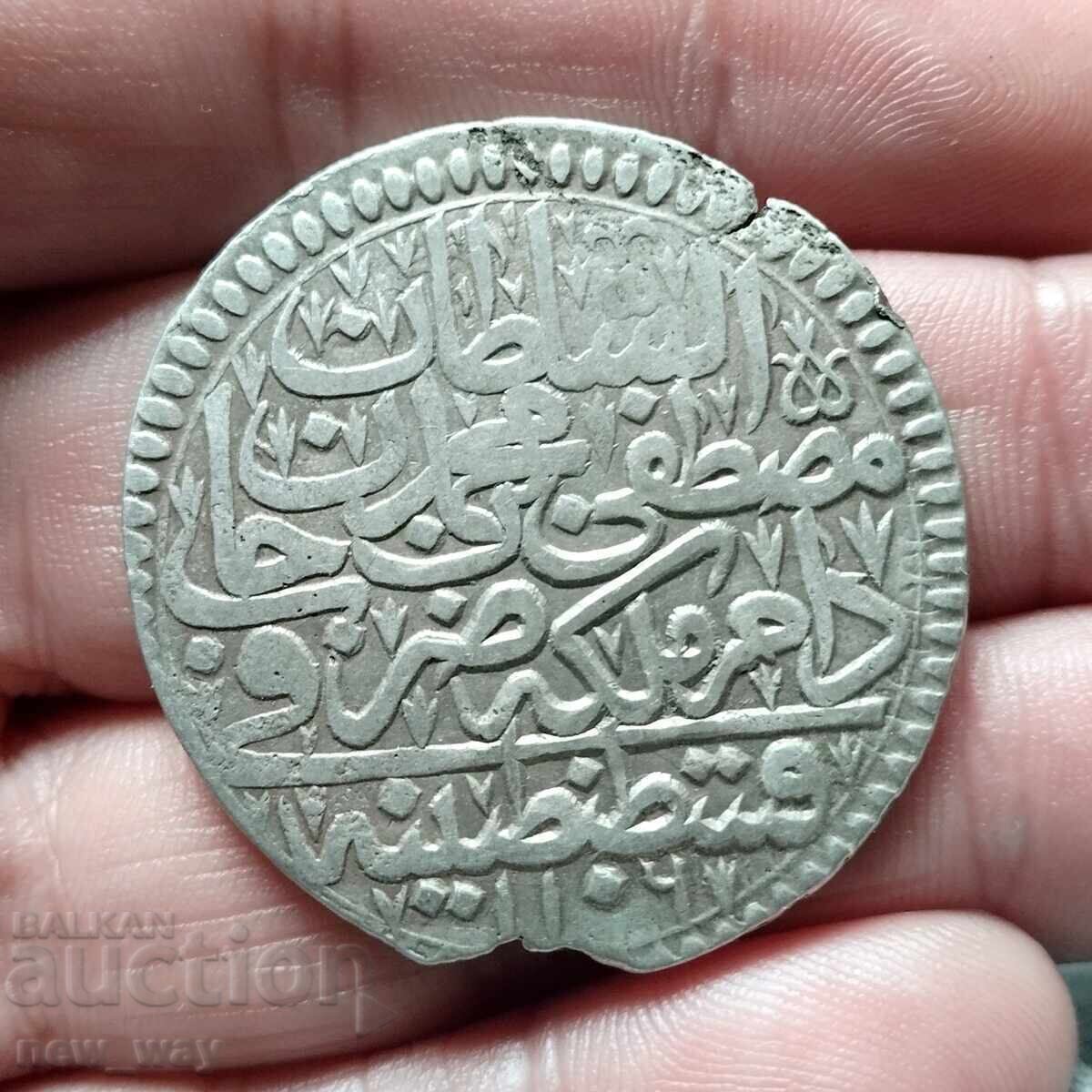 Livrarea Turcia otomană Mustafa II 1106 АH Kurush Varianta rară!