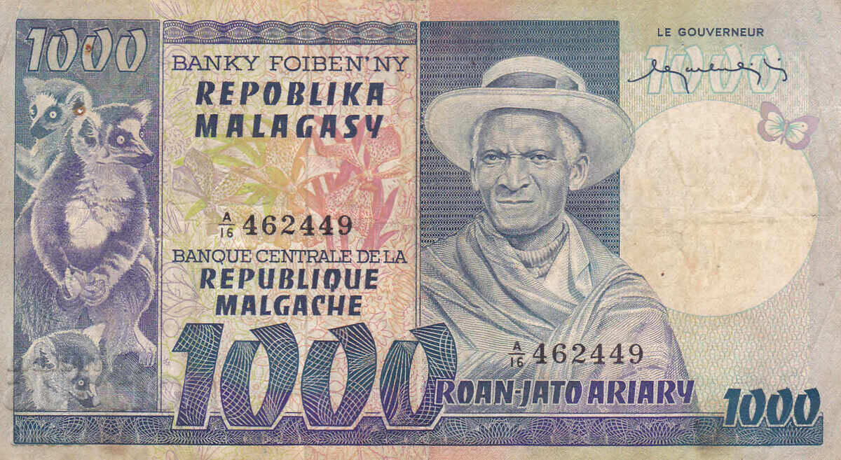 tino37- MADAGASCAR - 1000 FRANC - 1974 with price 19.90 BGN | € 10.17 tino37- MADAGASCAR - 1000 FRANC - 1974 with price 19.90 BGN | € 10.17