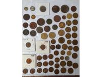 Large lot of coins 18-20th century - Russia, USA, Saxony, Curacao.