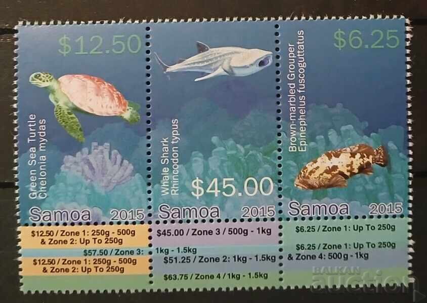 Samoa 2015 Πανίδα/Ψάρια/Χελώνες 45,00€ MNH