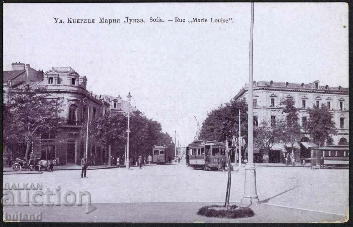 Tsarska Karticka Sofia Street Knyaginya Maria Luiza Tramway