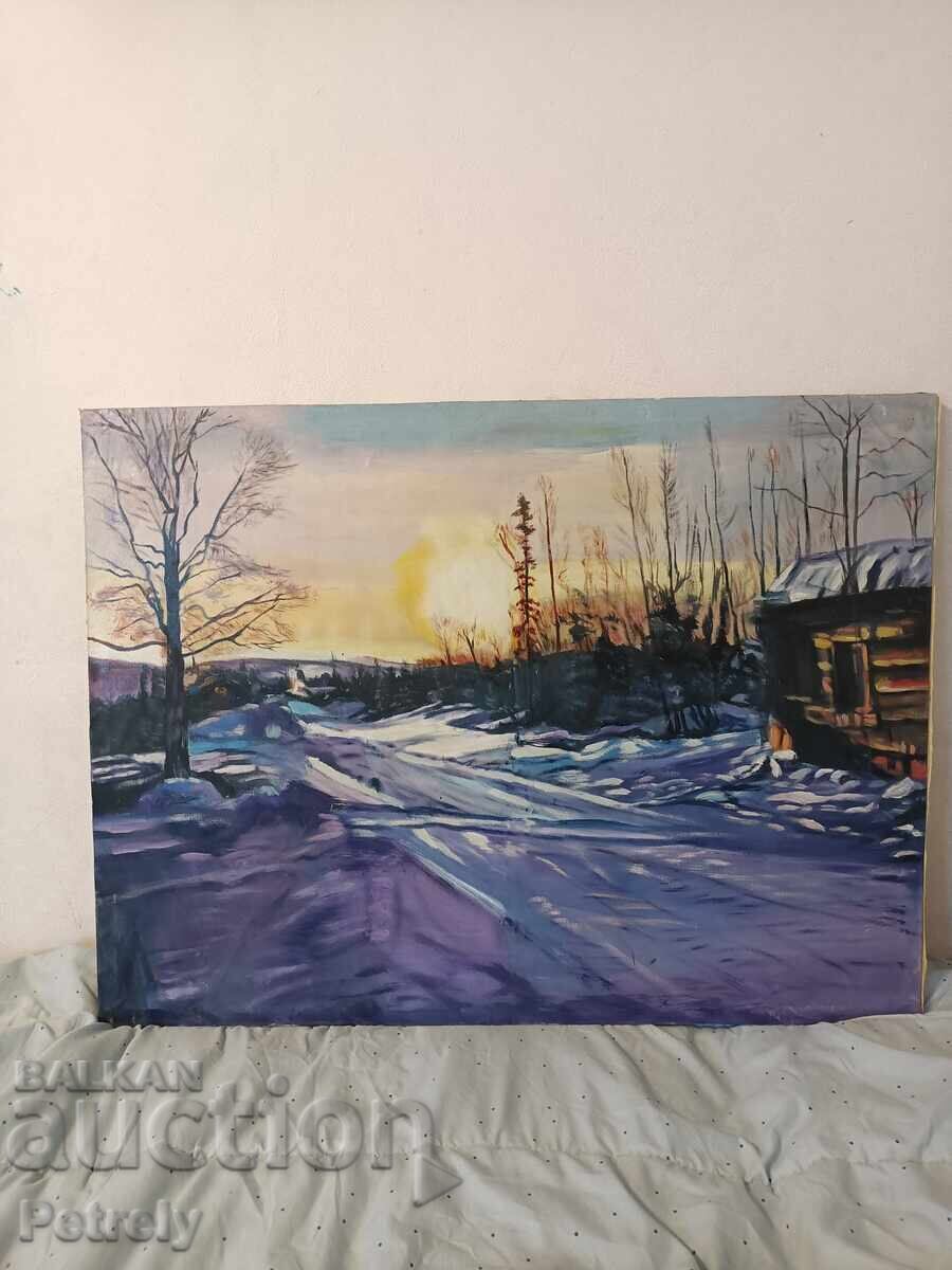 Auction  Large Oil Painting