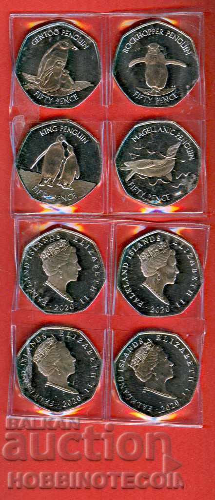 FALKLAND ISLANDS 4 x 50 - 2020 NEW UNC