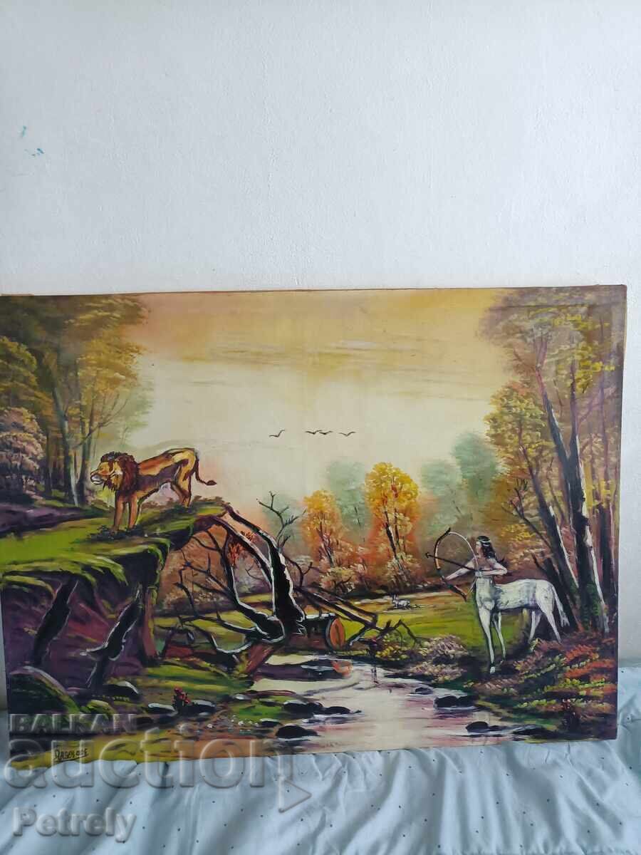 Auction  Large Oil Painting
