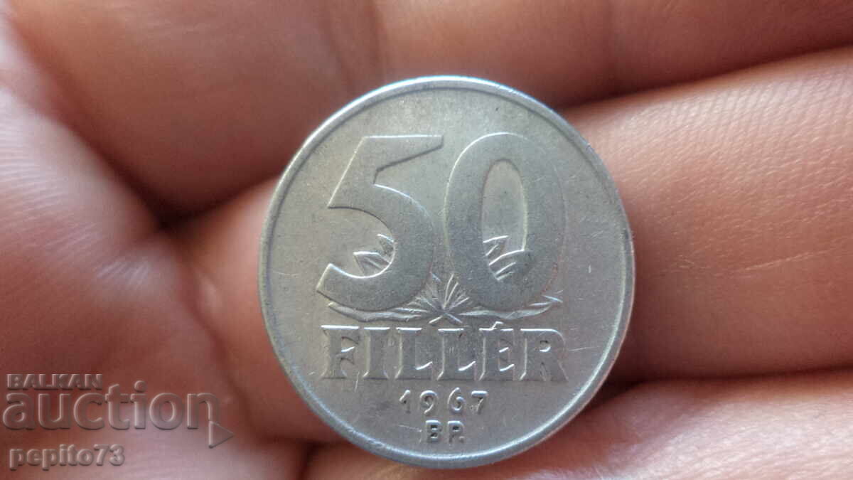 Hungary 50 fillera, 1967