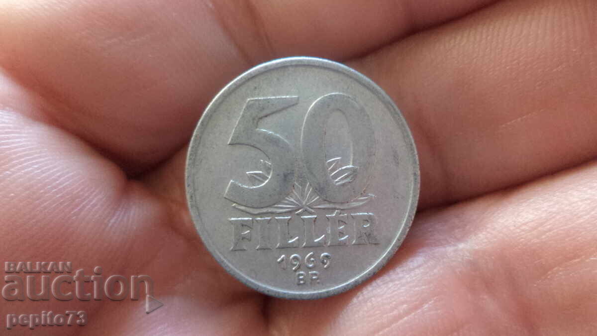 Hungary 50 fillera, 1969