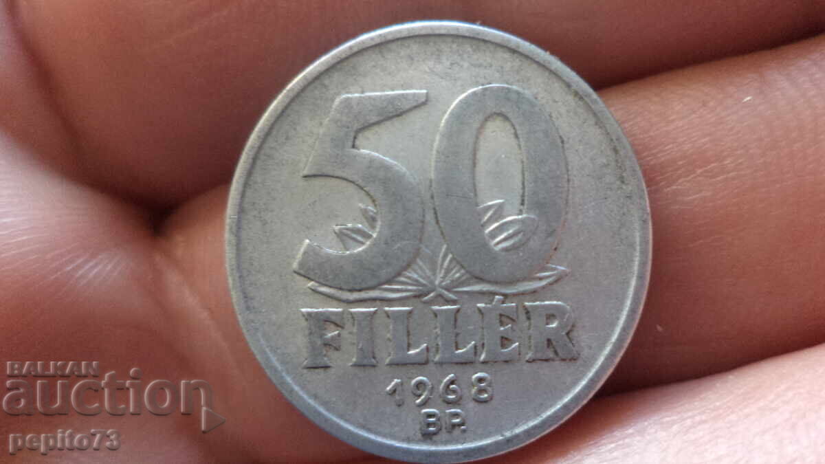 Hungary 50 fillera, 1968