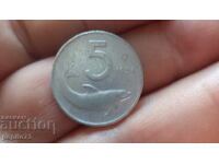 Italia 5 lire, 1954