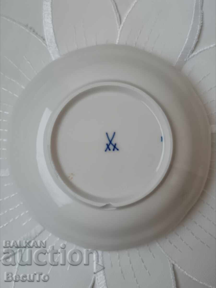 Meissen, Meissen, bowl/plate, crossed swords print - 5 Meissen, Meissen, bowl/plate, crossed swords print - 5