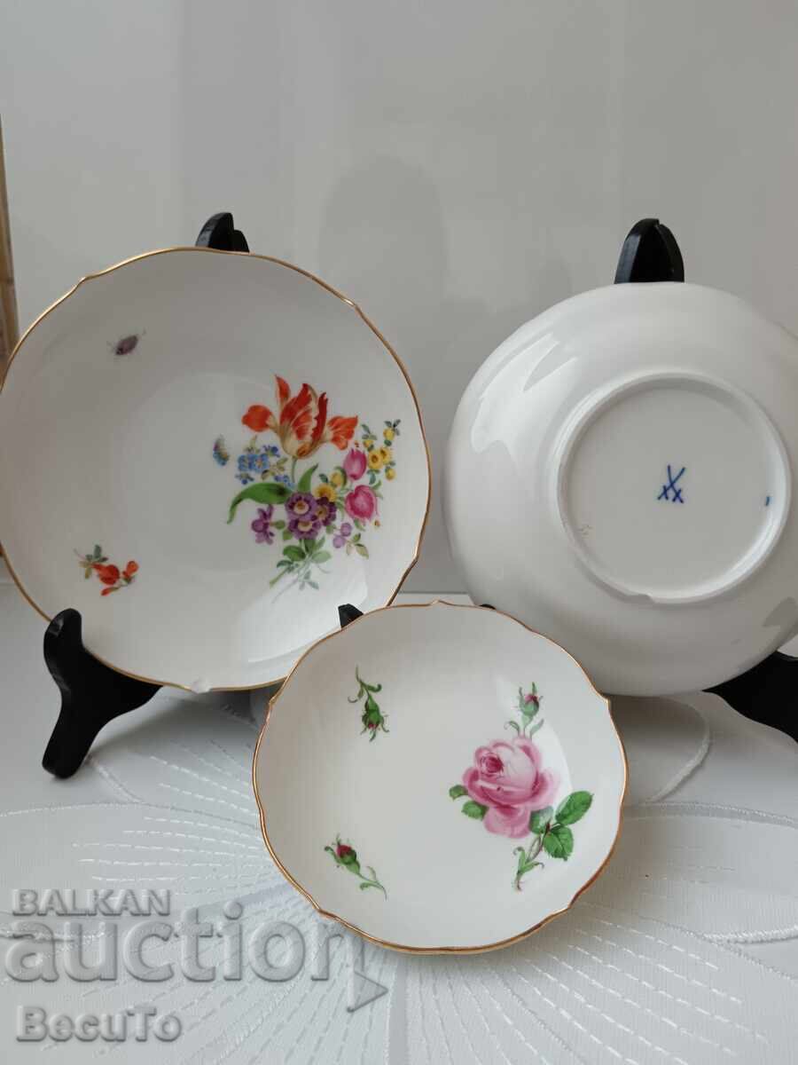 Meissen, Meissen, bowl/plate, crossed swords print - 6 Meissen, Meissen, bowl/plate, crossed swords print - 6