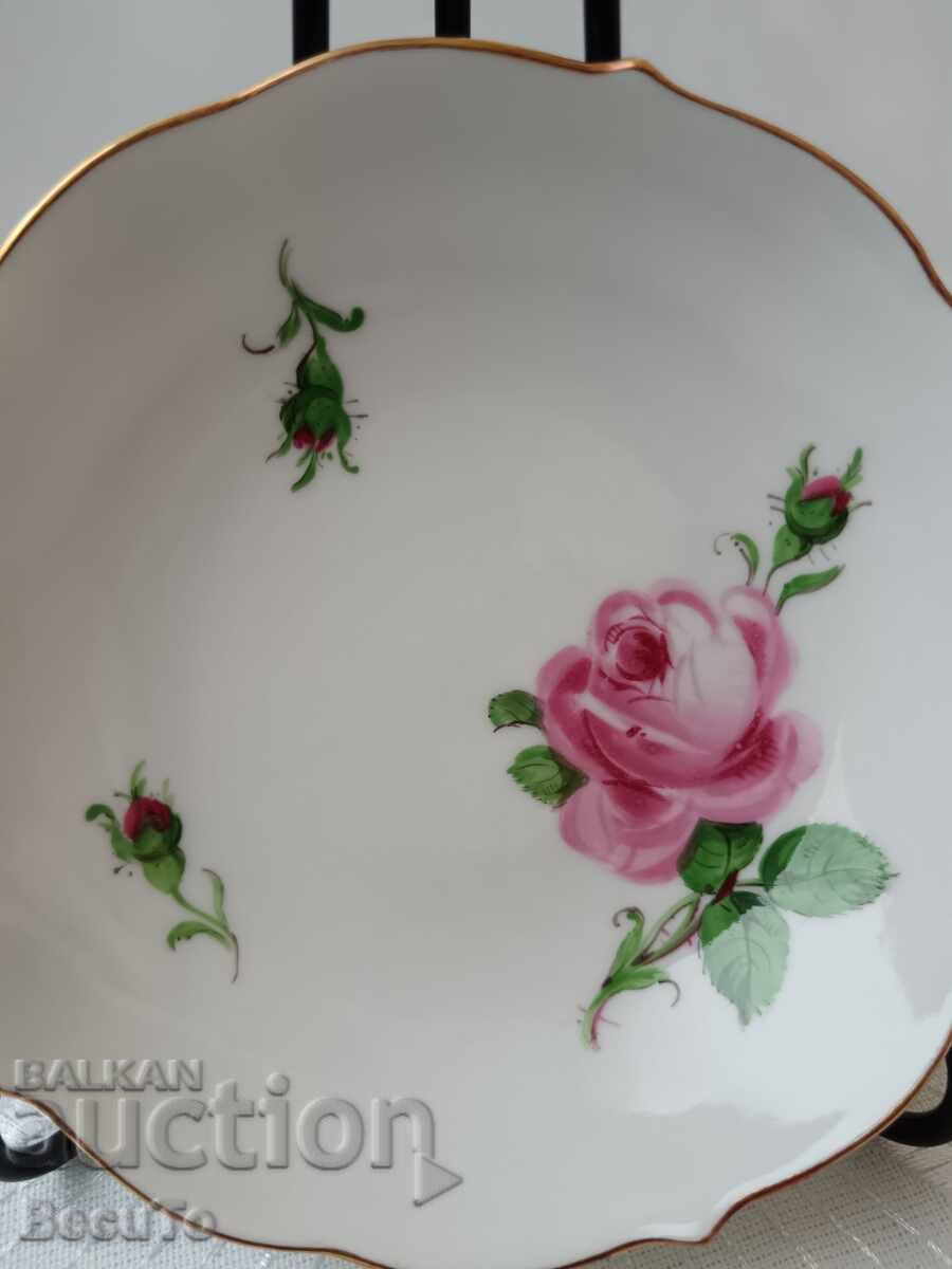 Meissen, Meissen, farfurie/castron, ștampilă veche de urs cruce - 5