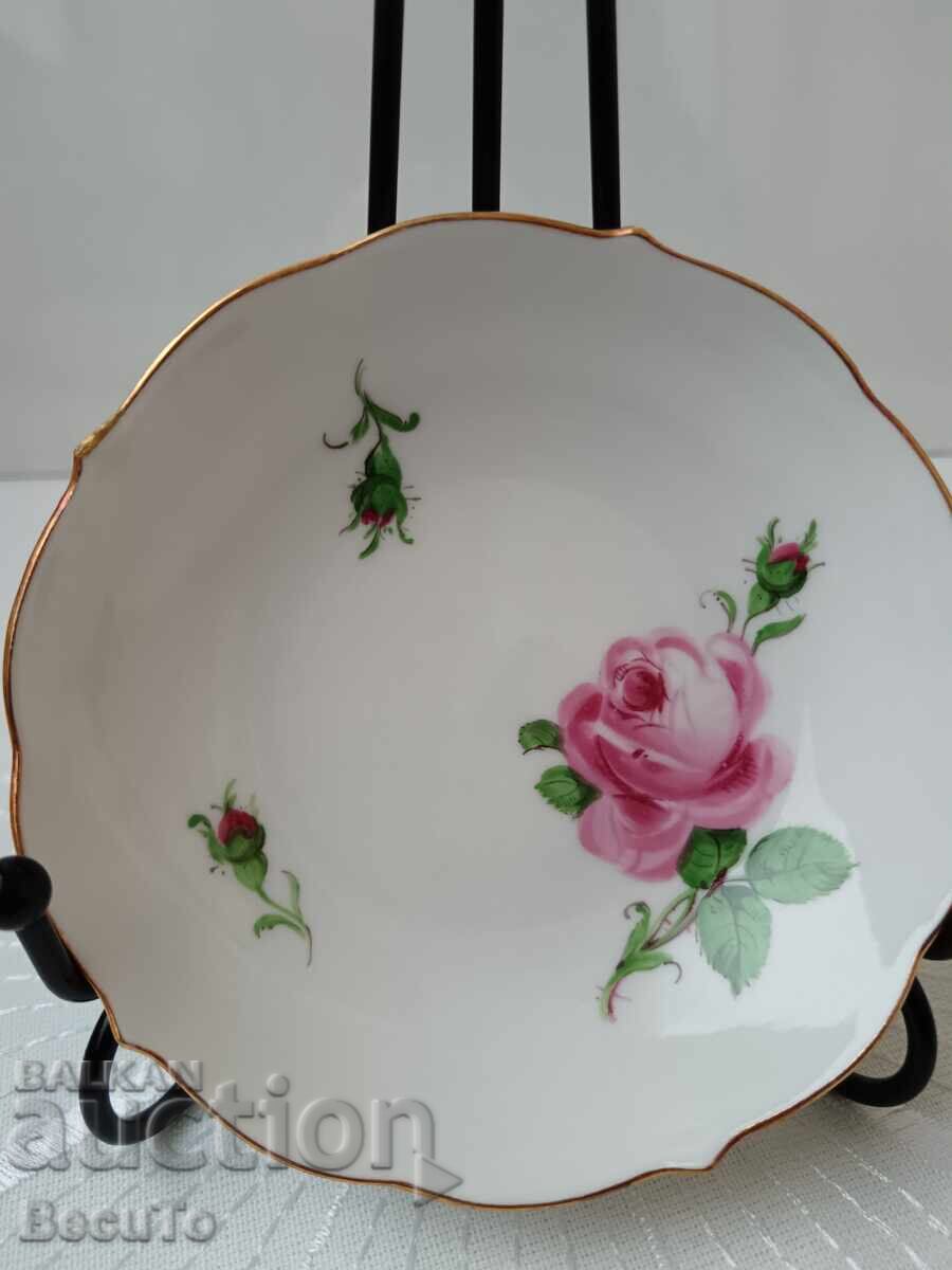 Meissen, Meissen, farfurie/castron, ștampilă veche de urs cruce - 6